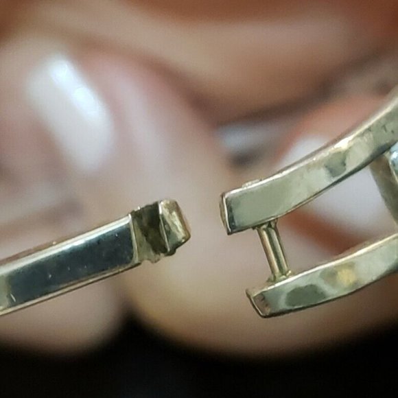 MEXICAN SILVER BRACELETS with INLAID FLOWER MOTIFS OF NATURAL MOTHER OF PEARL - Picture 10 of 11